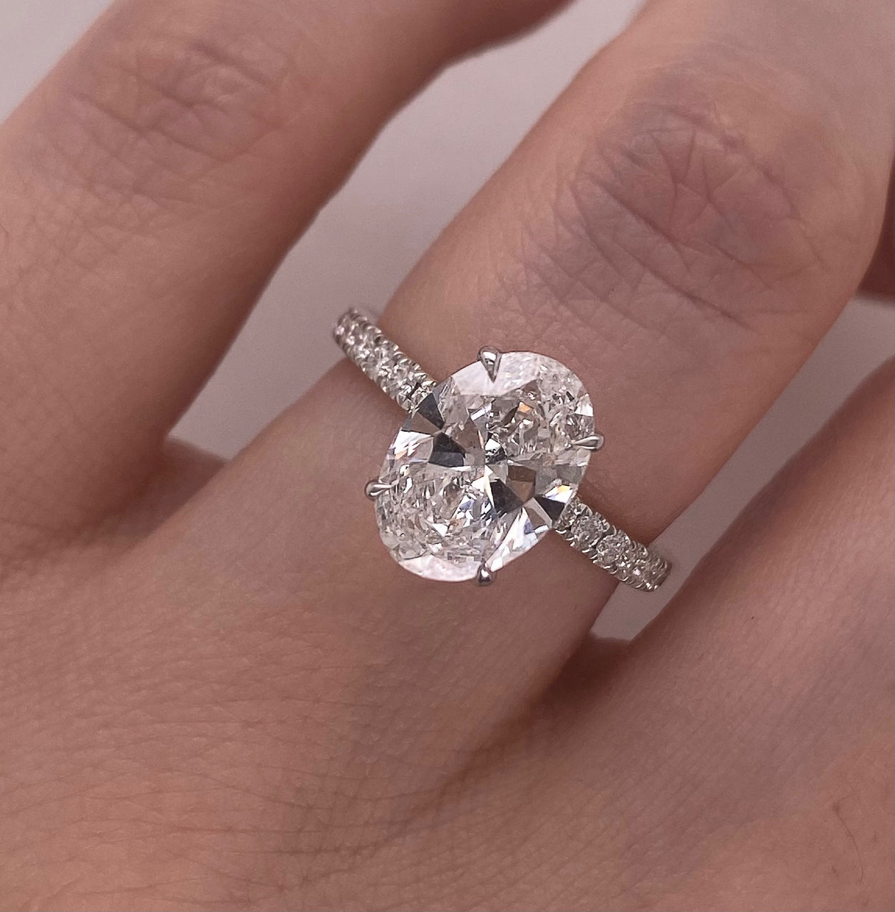 Anillo Oro 14k - 2.35 CTW Diamante de Laboratorio IGI