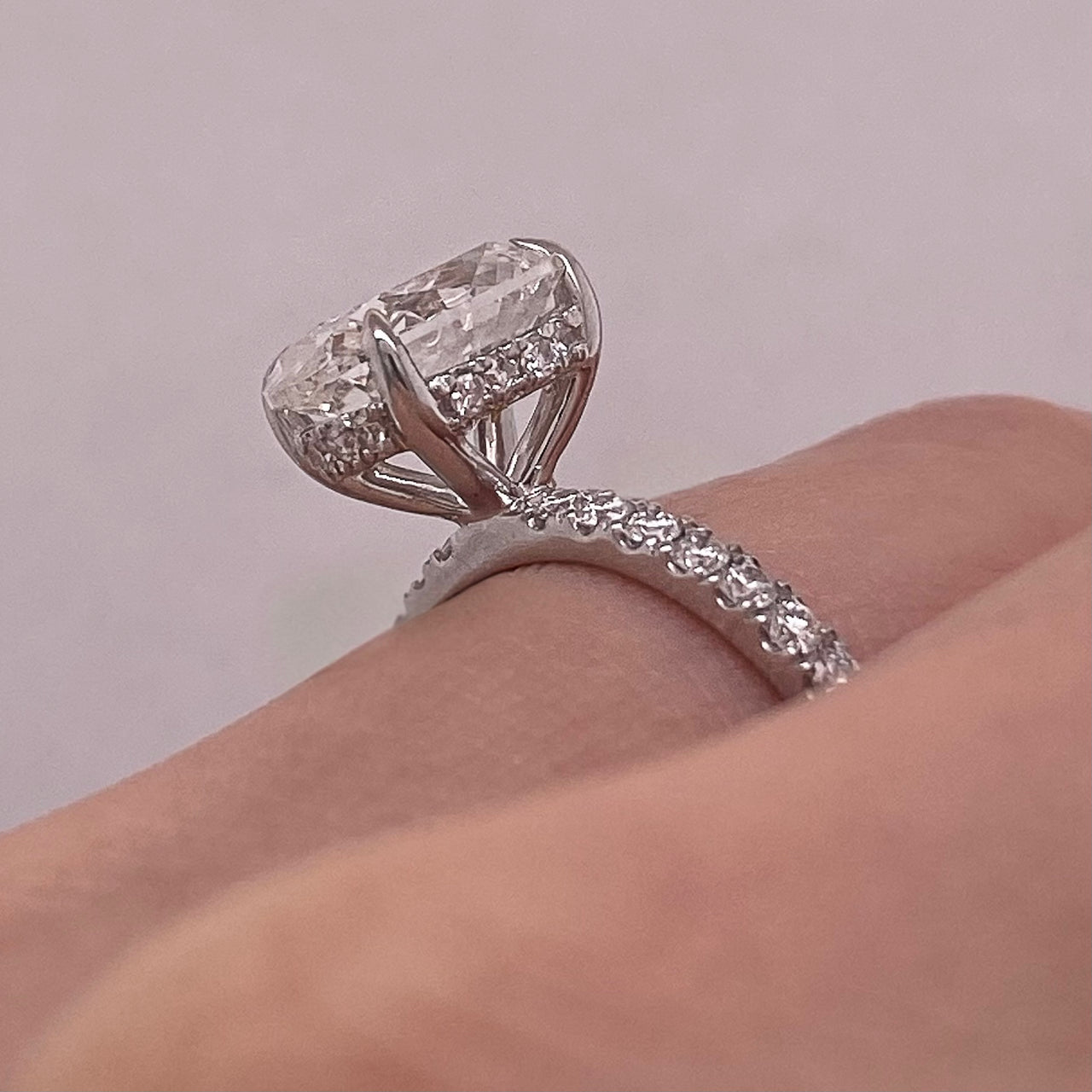 Anillo Oro Blanco 14k - 2.35 CTW Diamante de Laboratorio IGI