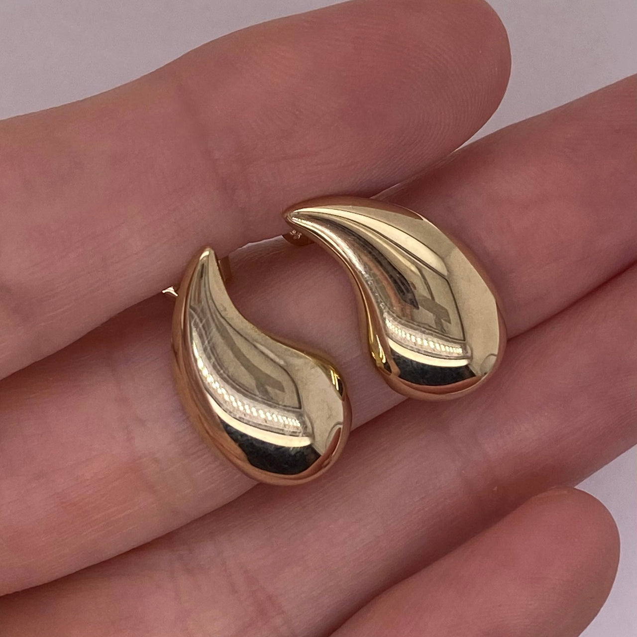 Aretes Oro 10k - Gota