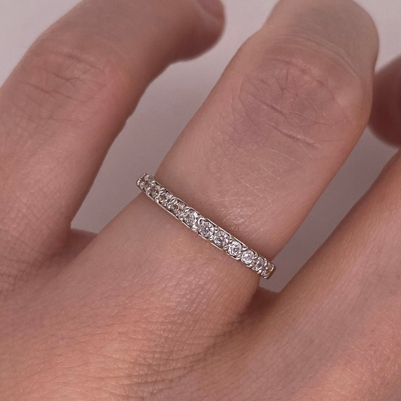 Churumbela Oro 10k - Pavé con Zirconias 2 mm