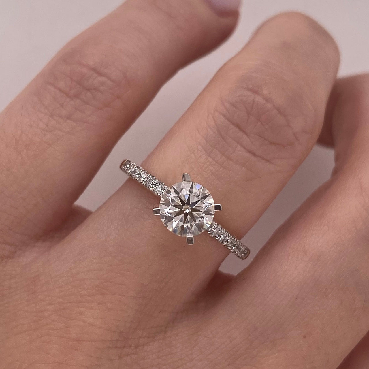 Anillo Oro 14k - 1.20 CTW Diamante de Laboratorio IGI