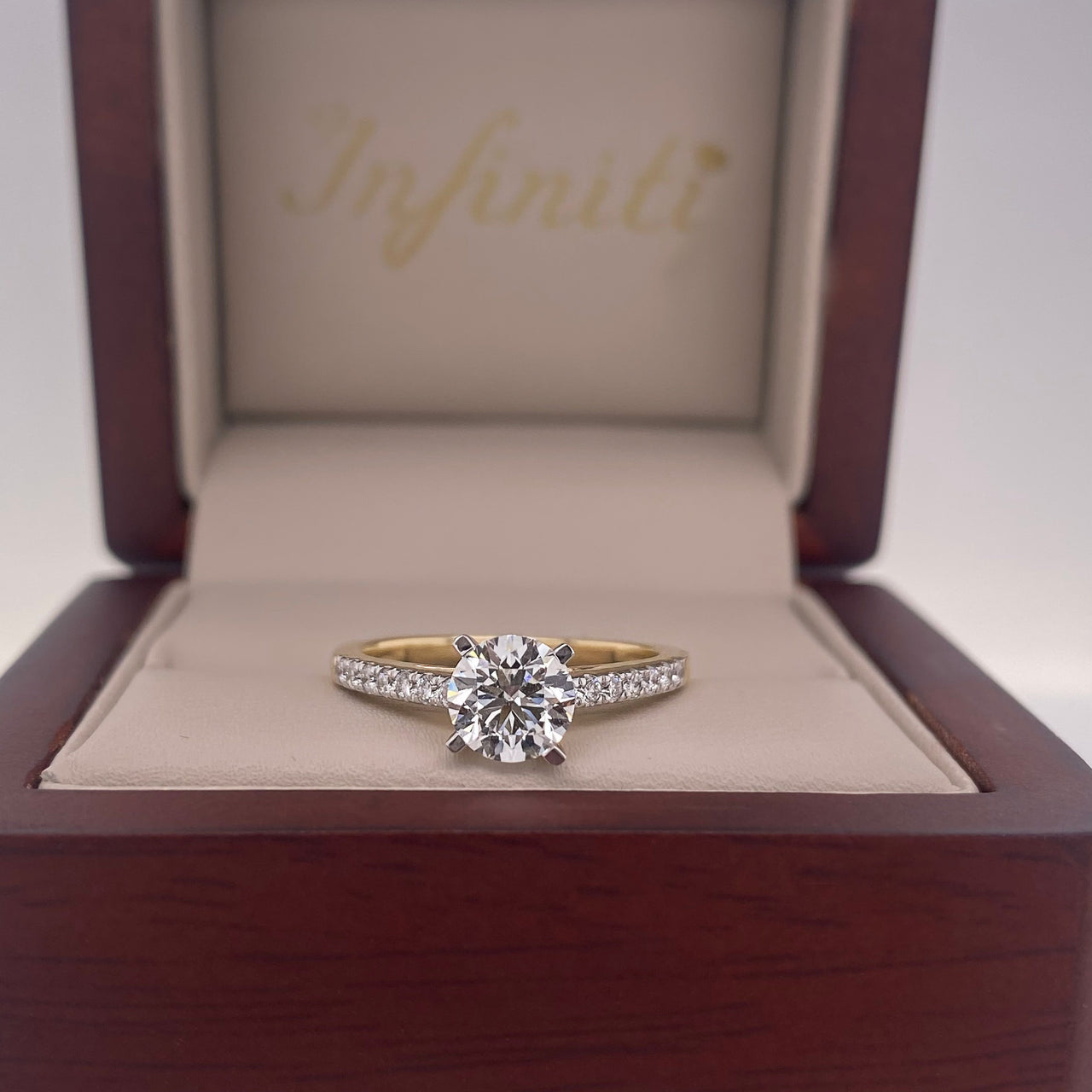 Anillo Oro 14k - 1.20 CTW Diamante de Laboratorio IGI