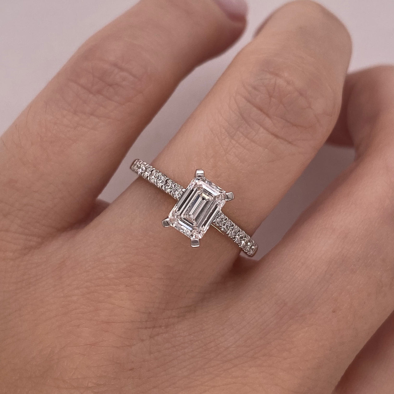 Anillo Oro 14k - 1.20 CTW Diamante de Laboratorio IGI