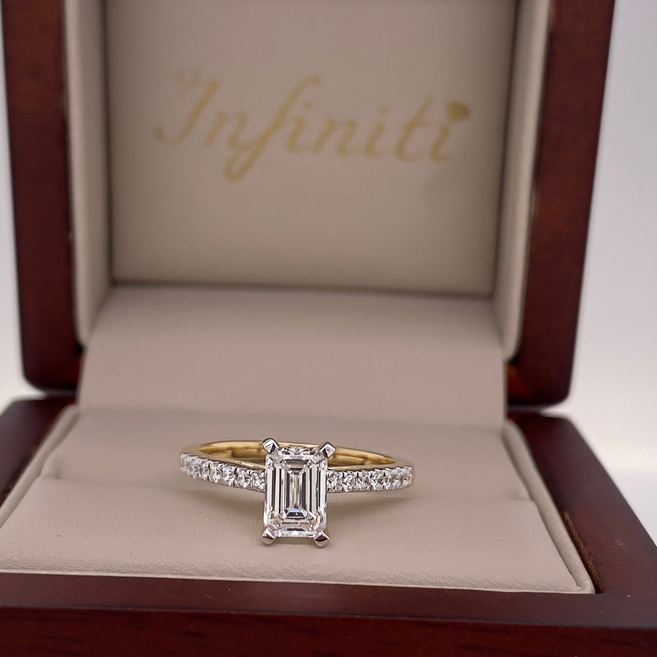 Anillo Oro 14k - 1.20 CTW Diamante de Laboratorio IGI