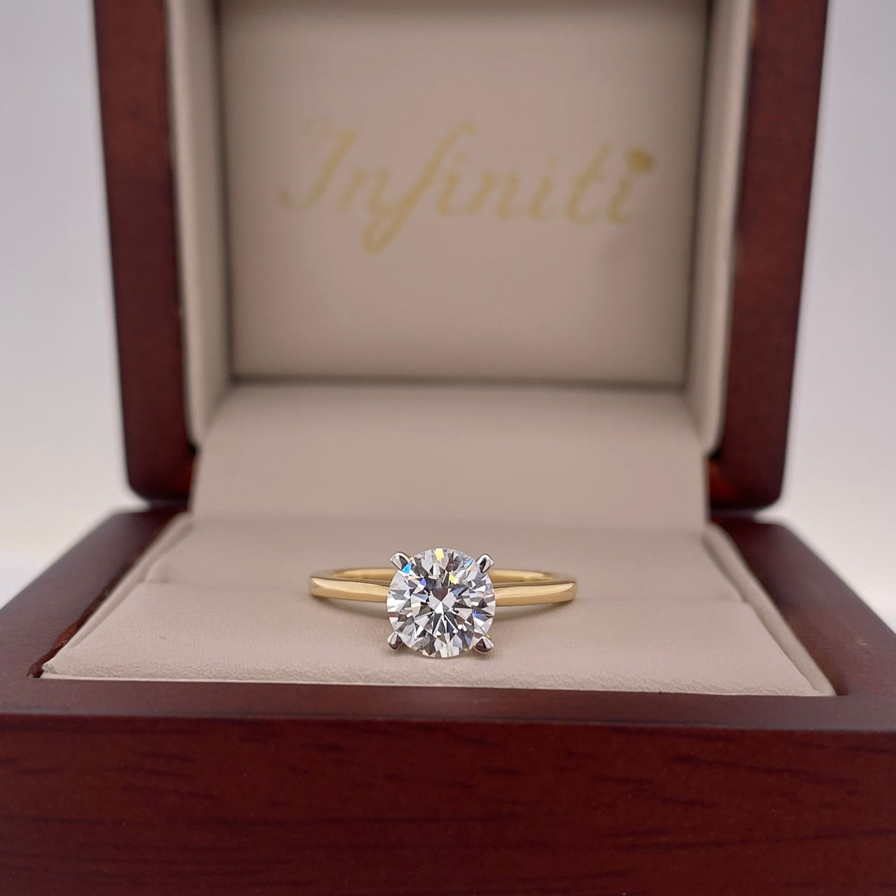 Anillo Oro 14k - 1.00 CT Diamante de Laboratorio IGI