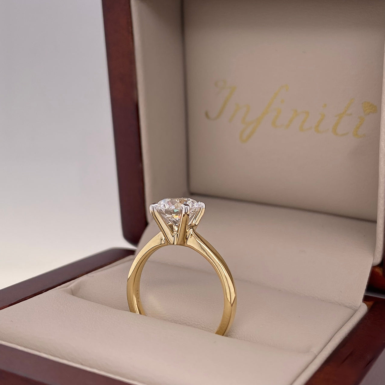 Anillo Oro 14k - 1.50 CT Diamante de Laboratorio IGI