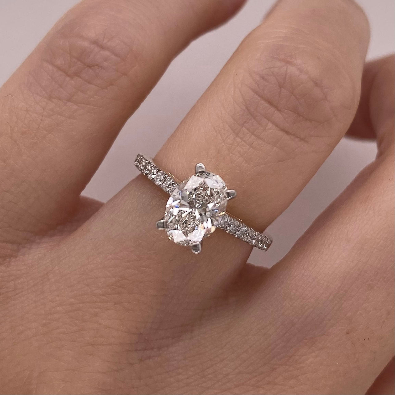 Anillo Oro 14k - 1.20 CTW Diamante de Laboratorio IGI
