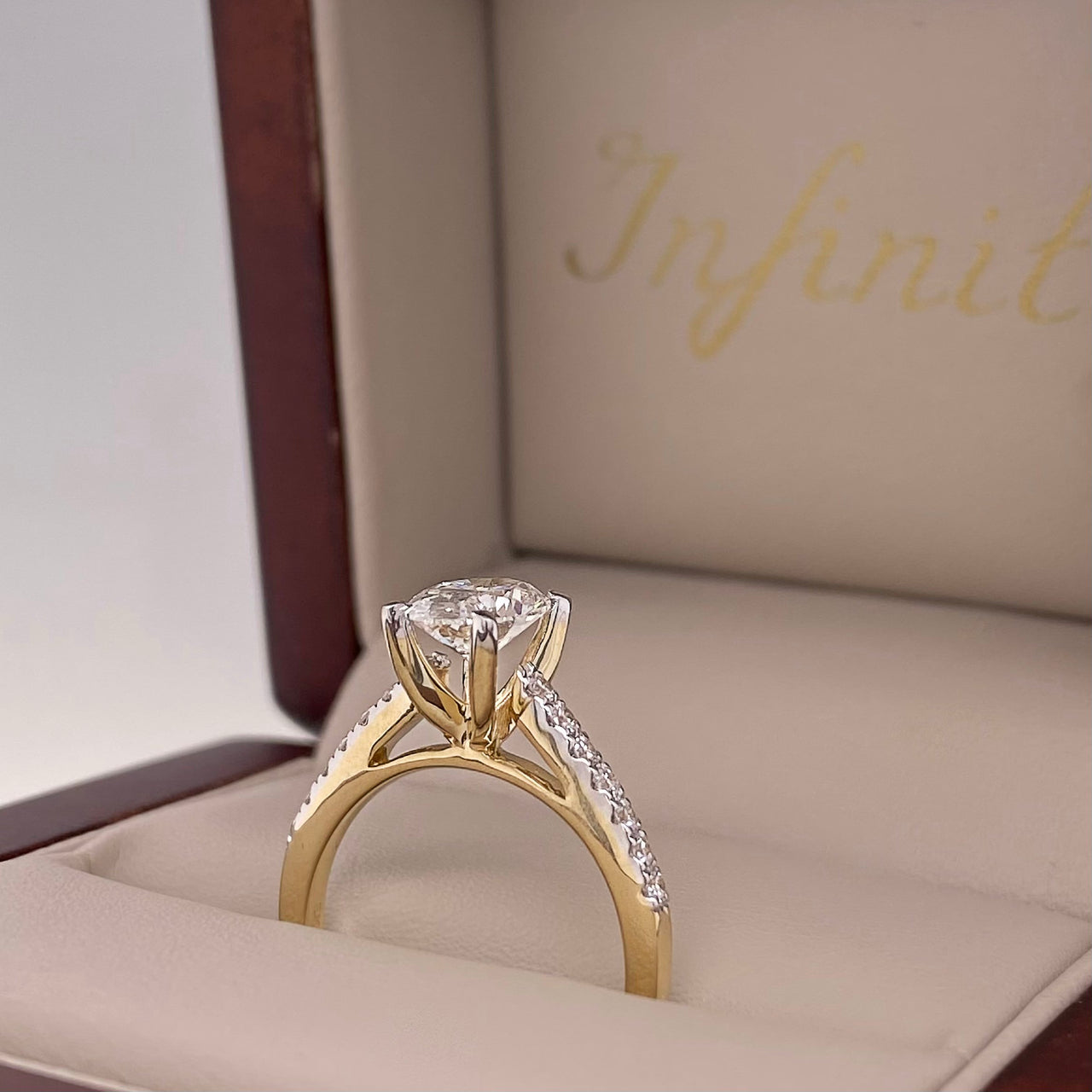 Anillo Oro 14k - 1.20 CTW Diamante de Laboratorio IGI