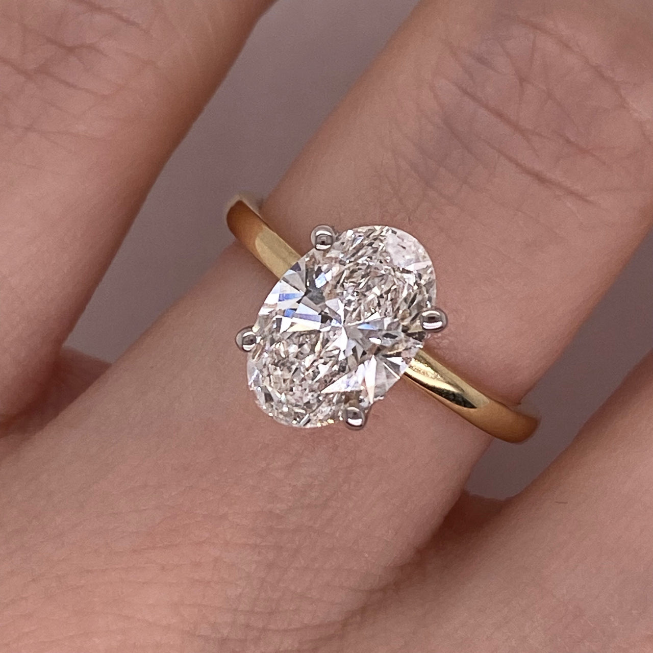 Anillo Oro 14k - 2.00 CT Diamante de Laboratorio IGI