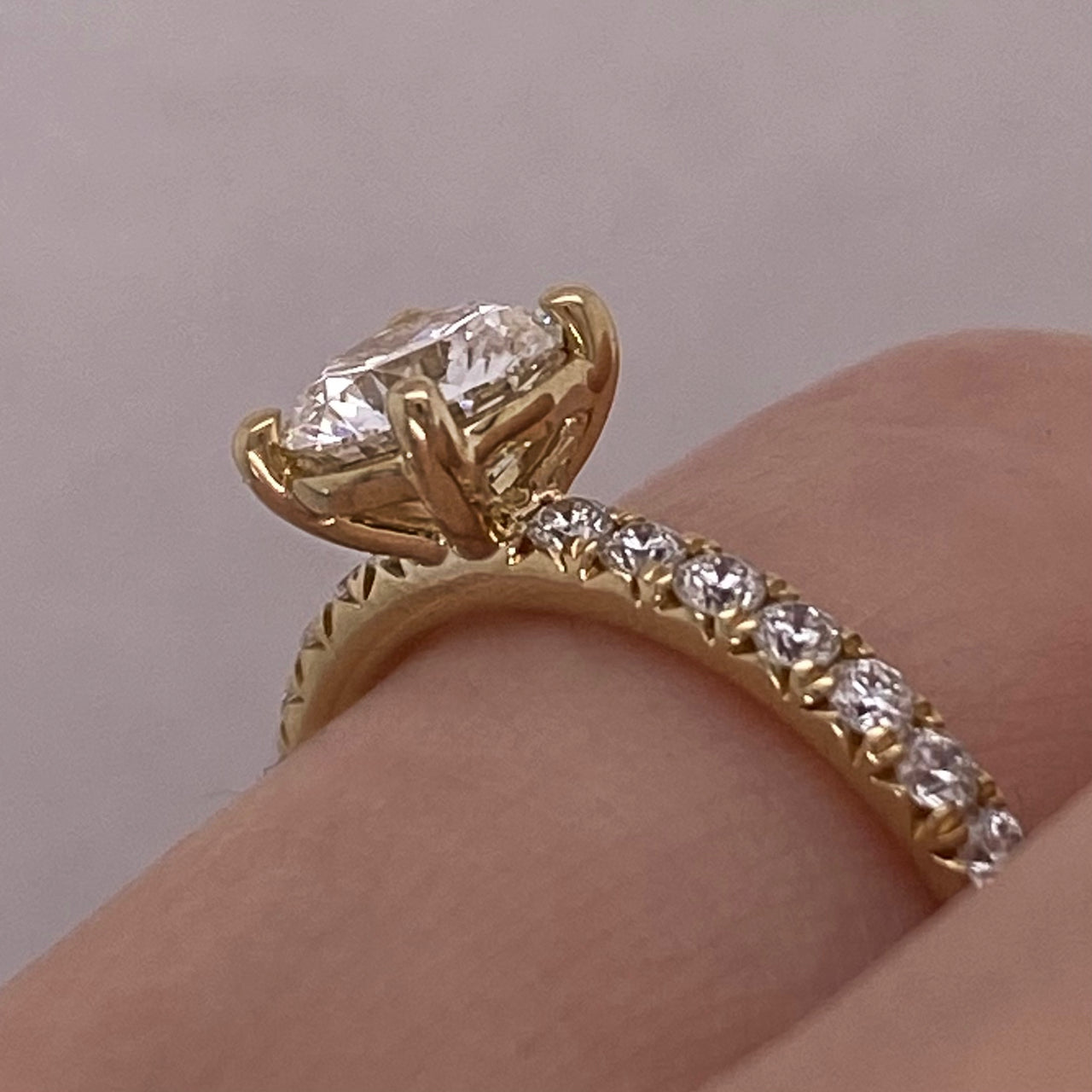 Anillo Oro 14k - 1.10 CTW Diamante de Laboratorio