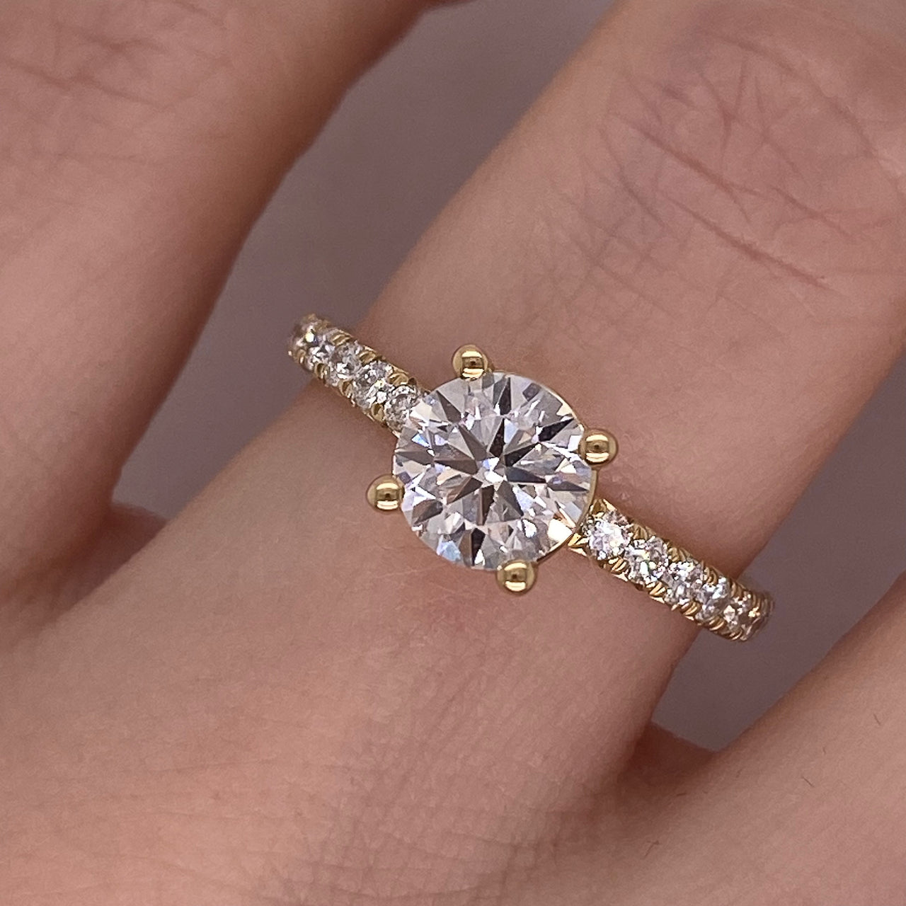 Anillo Oro 14k - 1.35 CTW Diamante de Laboratorio