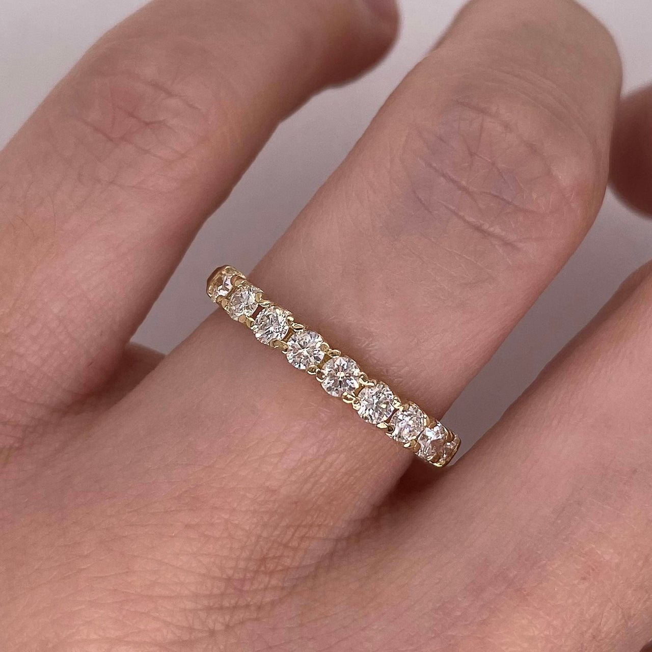 Churumbela Oro 14k - Pavé Diamante Natural de 0.54 CTW