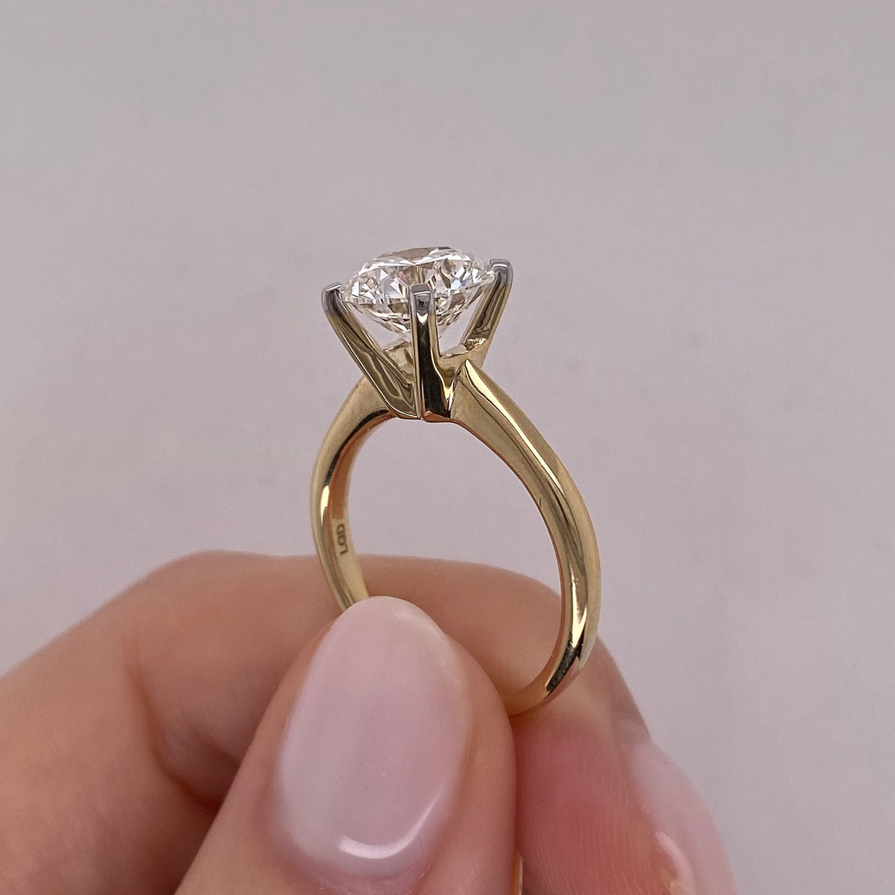 Anillo Oro 14k - 2.00 CT Diamante de Laboratorio IGI