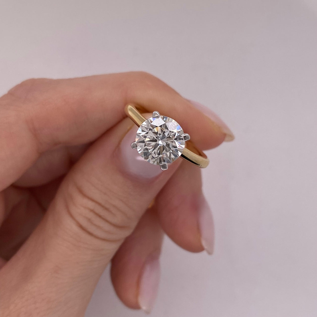 Anillo Oro 14k - 2.00 CT Diamante de Laboratorio IGI