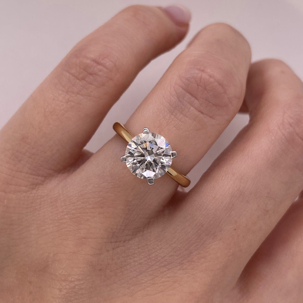 Anillo Oro 14k - 2.00 CT Diamante de Laboratorio IGI