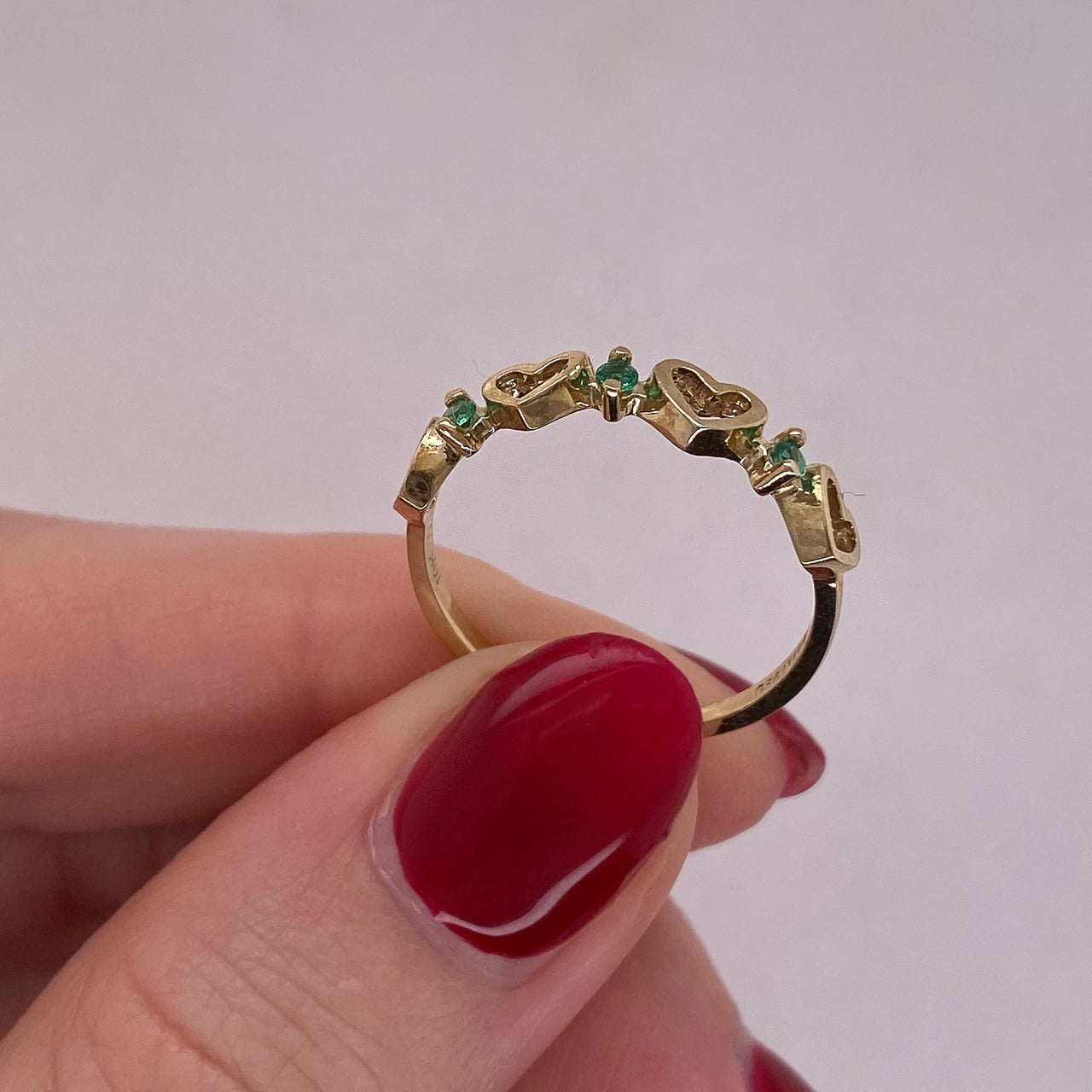 Churumbela Oro 10k - Corazon Liso y Zirconias