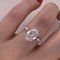 Anillo Oro Blanco 14k - 2.65 CTW Diamante de Laboratorio IGI