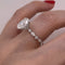 Anillo Oro Blanco 14k - 2.65 CTW Diamante de Laboratorio IGI