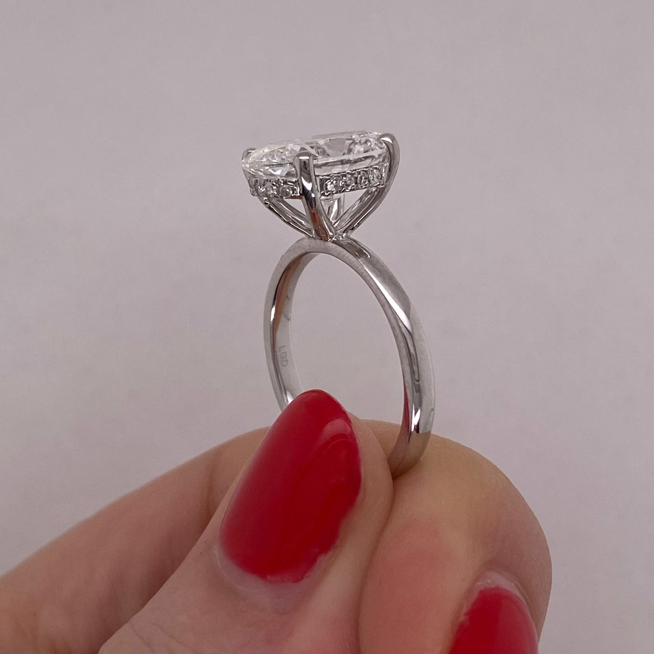 Anillo Oro Blanco 14k - 3.00 CT Diamante de Laboratorio IGI