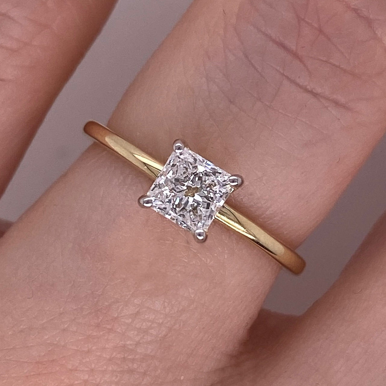 Anillo Oro 14k - 0.50 CT Diamante de Laboratorio IGI