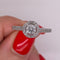 Anillo Oro Blanco 14k - Diamantes Natural de 0.50 CTW