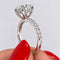 Anillo Oro Blanco 14k - 2.40 CTW Diamante de Laboratorio IGI