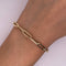 Pulsera Oro 14k - Estilo Clip de 18 cm Larga