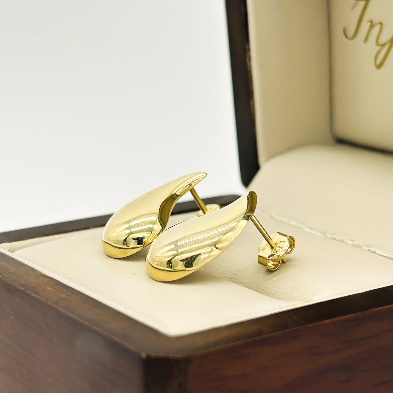 Aretes Oro 10k - Gota