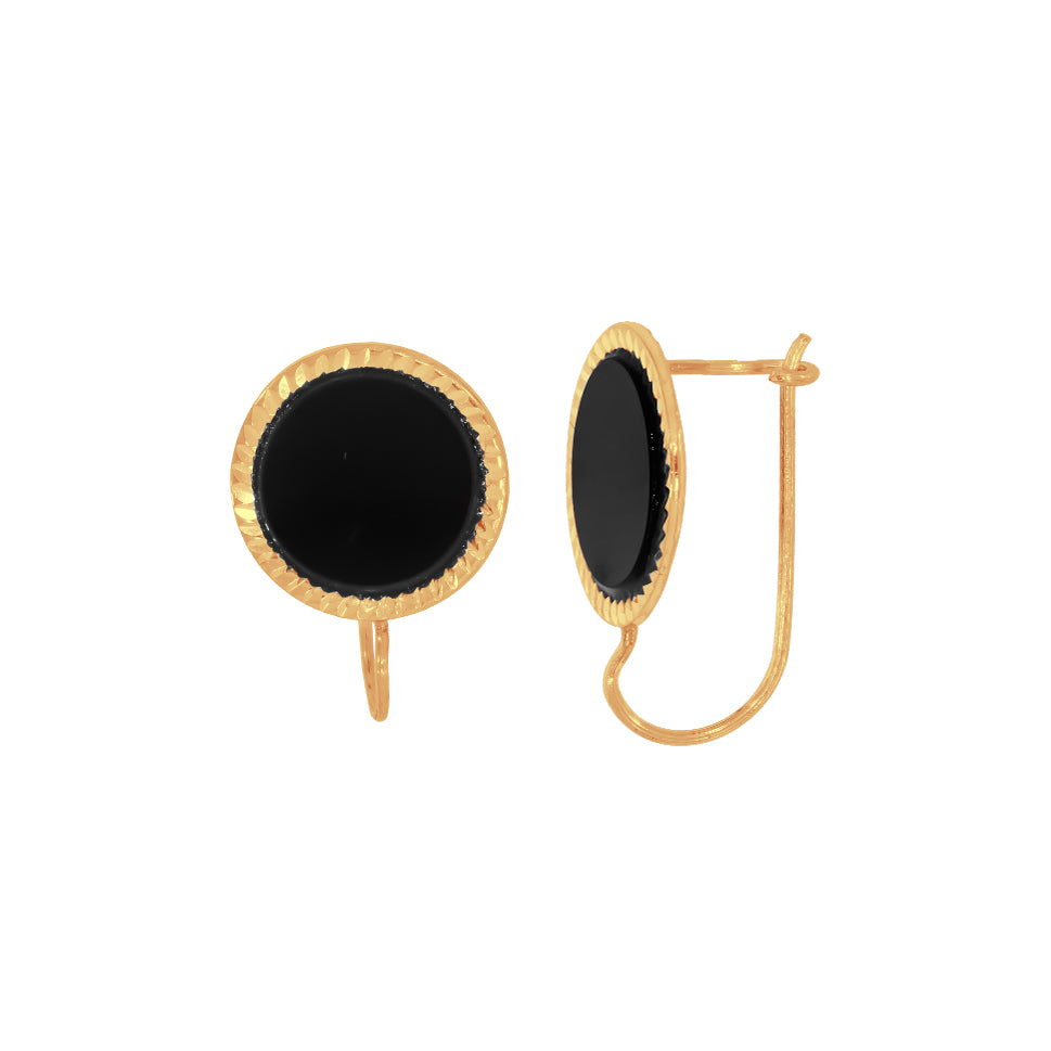 Arete Oro 10k - Onix