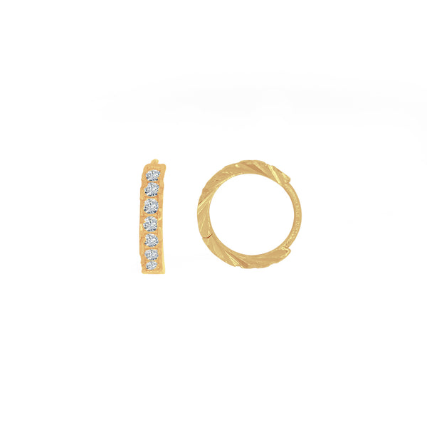 Huggies Oro 10k - Zirconias