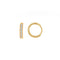 Huggies Oro 10k - Zirconias