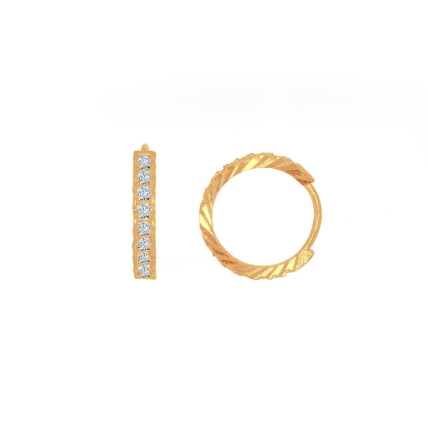 Huggies Oro 10k - Zirconias