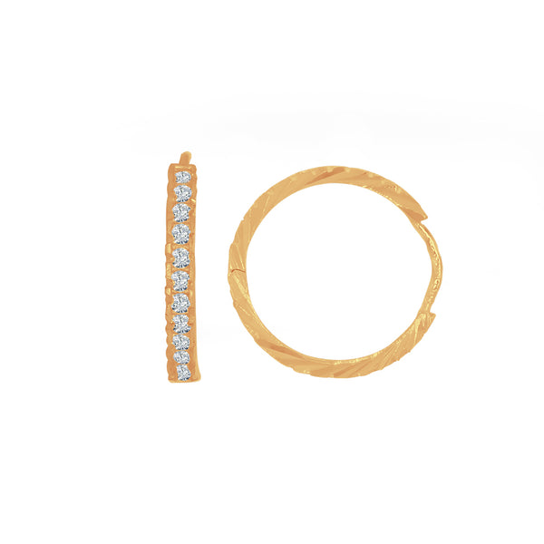Huggies Oro 10k - Zirconias