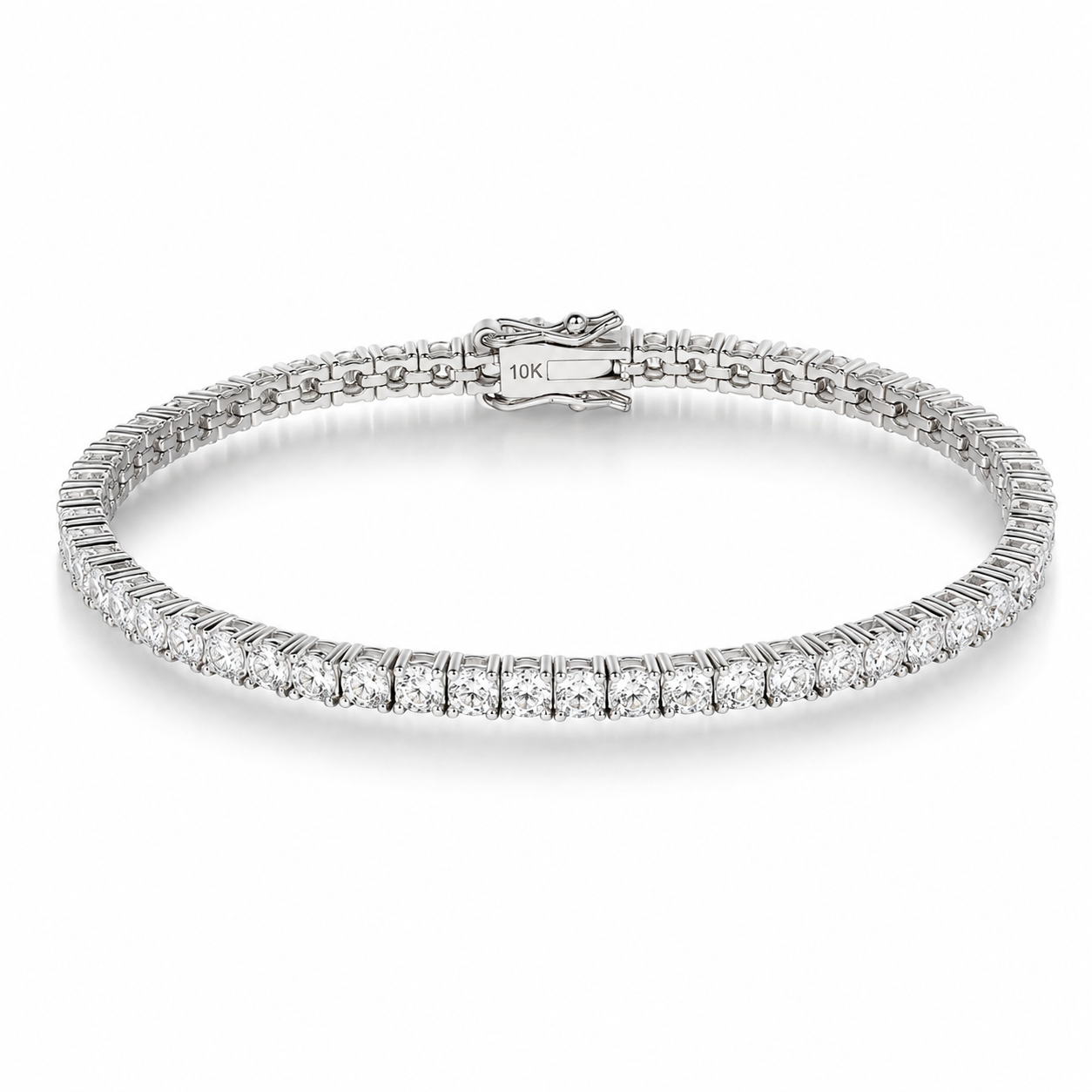 Pulsera Tennis Bracelet - Oro 10k Diamante Laboratorio 4 CT