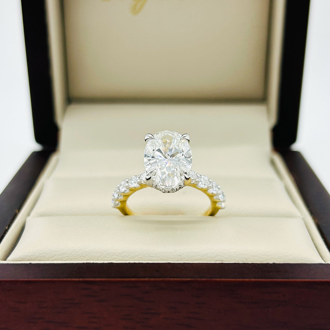 Anillo Oro 14k - 3.75 CTW Diamante de Laboratorio IGI