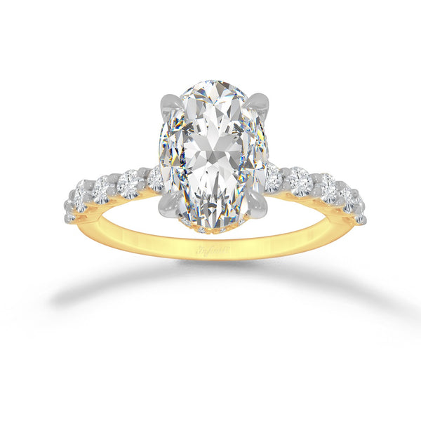 Anillo Oro 14k - 3.75 CTW Diamante de Laboratorio IGI