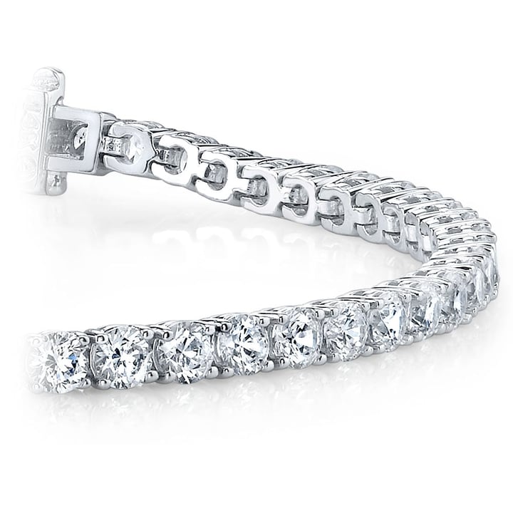 Pulsera Tenis 3 CT Diamante Natural - Oro Blanco 14k