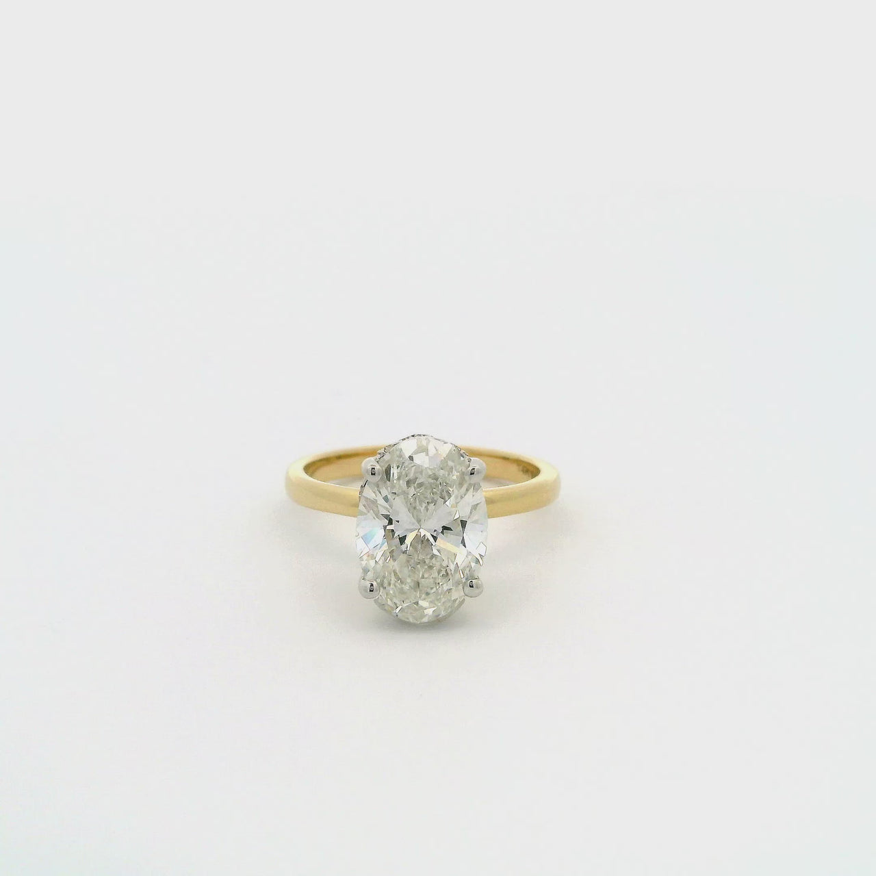 Anillo Oro 14k - 3.00 CT Diamante de Laboratorio IGI