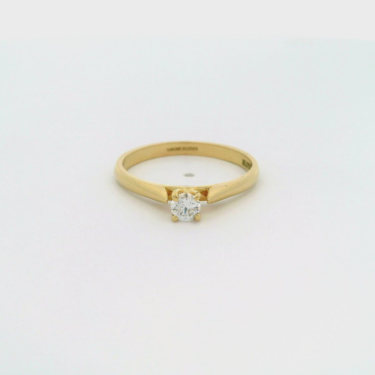 Anillo Oro 14k - 0.19 CT Diamante de Laboratorio