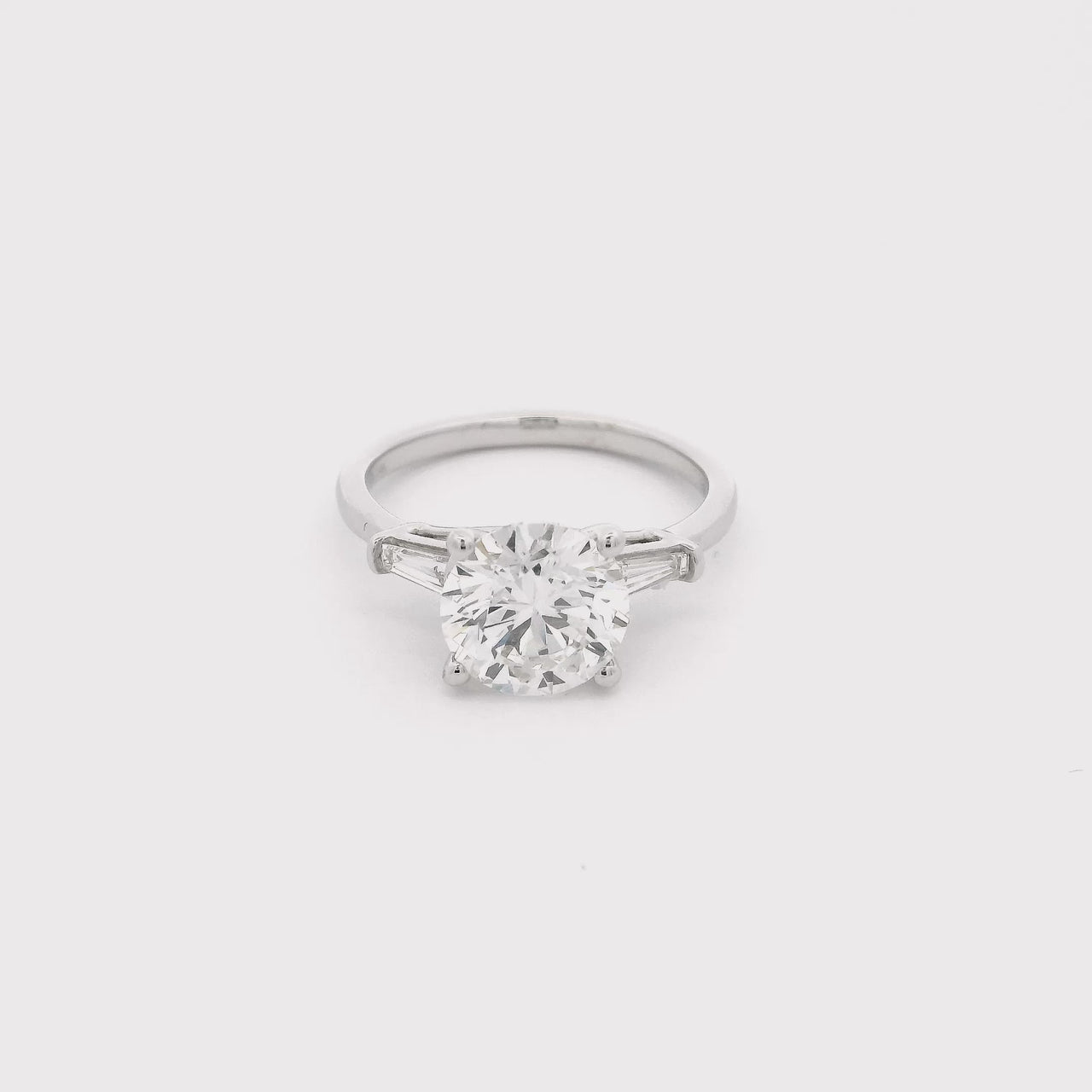 Anillo Oro 14k - 2.10 CTW Diamante de Laboratorio IGI