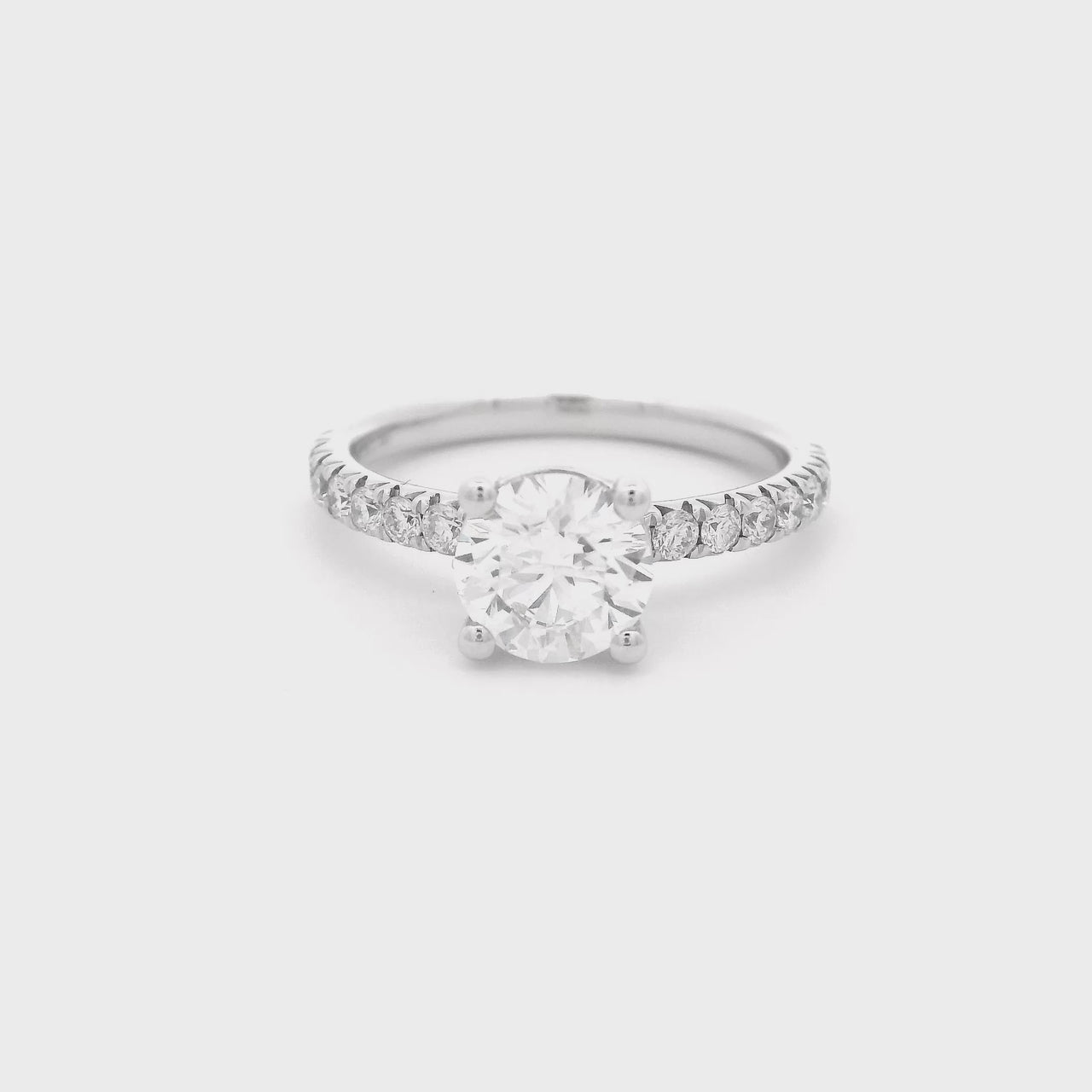 Anillo Oro Blanco 14k - 1.35 CTW Diamante de Laboratorio