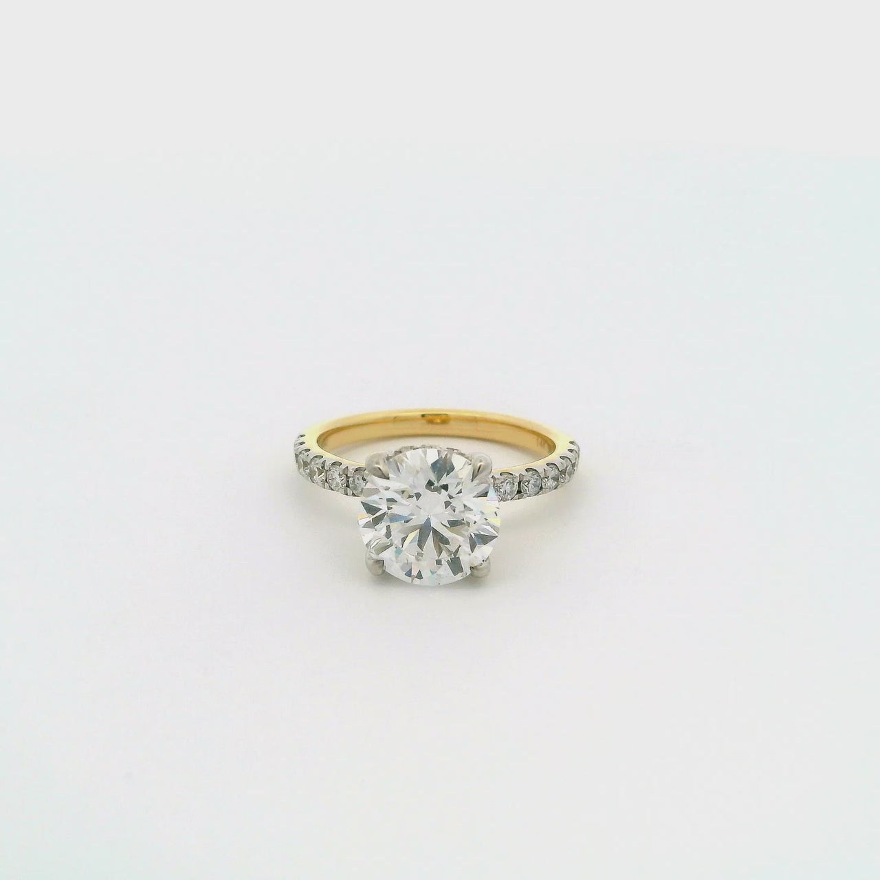Anillo Oro 14k - 2.40 CTW Diamante de Laboratorio IGI