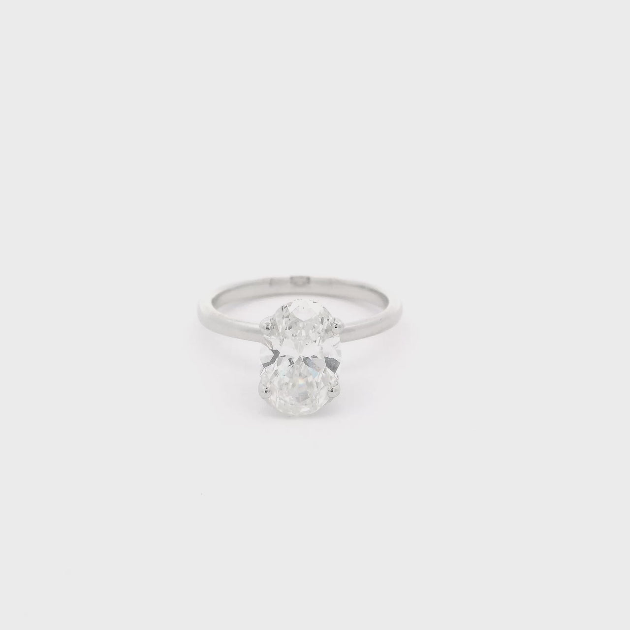 Anillo Oro Blanco 14k - 2.00 CT Diamante de Laboratorio IGI