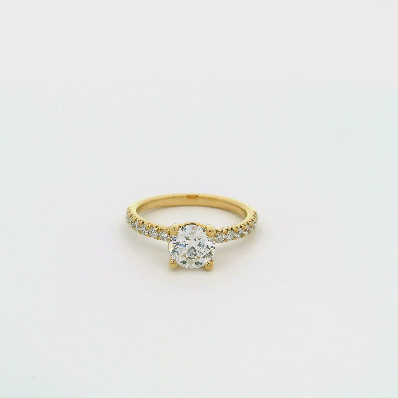 Anillo Oro 14k - 1.35 CTW Diamante de Laboratorio