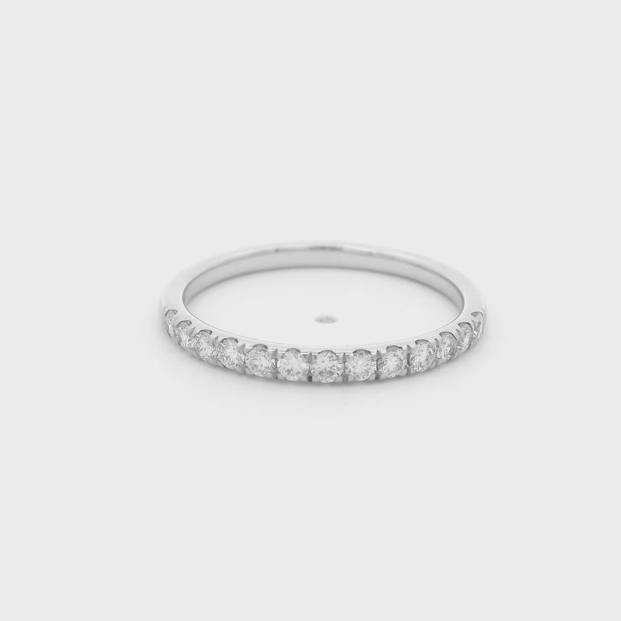 Churumbela Oro Blanco 14k - Diamantes Laboratorio de 0.36 CTW