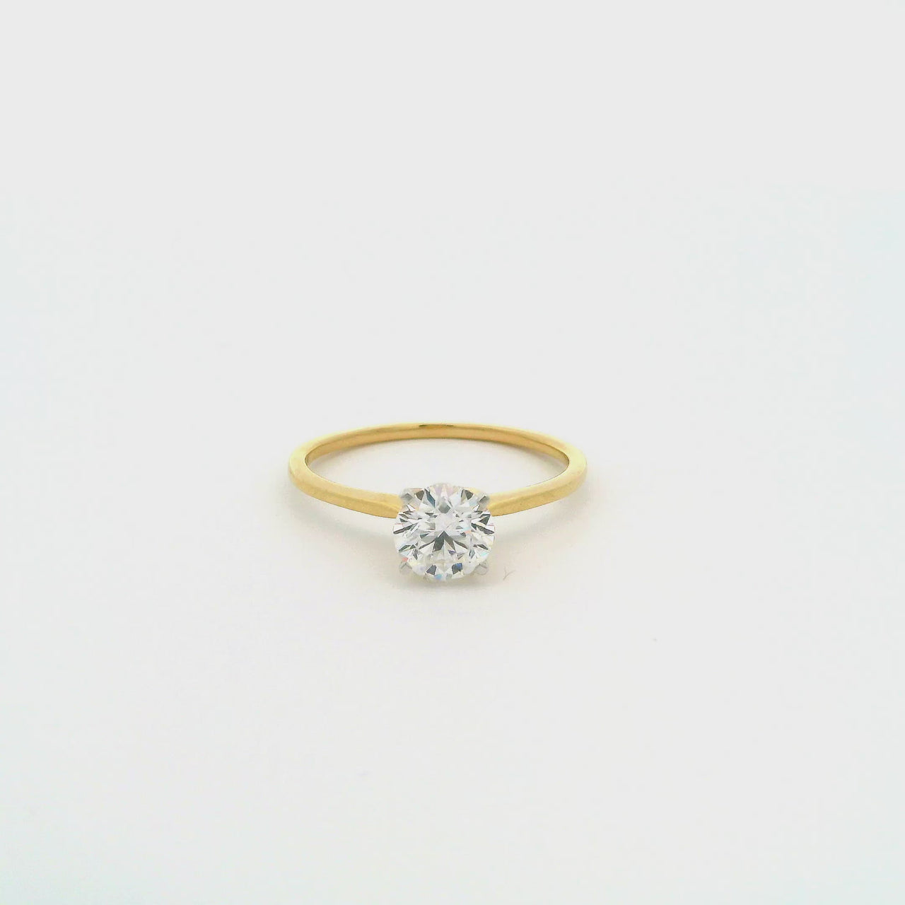 Anillo Oro 14k - 1.00 CT Diamante de Laboratorio IGI