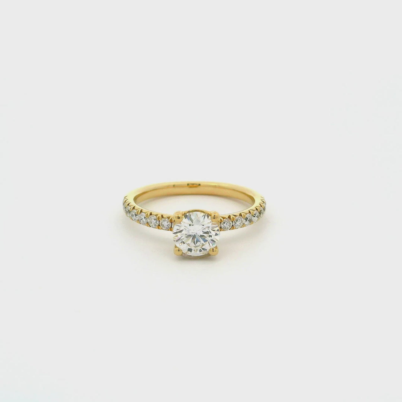 Anillo Oro 14k - 1.10 CTW Diamante de Laboratorio
