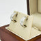 Arracadas Huggies Oro Blanco 14k, Acabado Liso, 10 mm de Diámetro, Ancho 6 mm