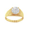 Anillo Solitario Oro 10k, Zirconia 8 mm Diamantado - Infiniti Joyas