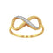 Anillo Infinito Oro 10k, con Zirconias - Infiniti Joyas